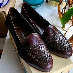 GH Bass Brown leather loafers Size 10M